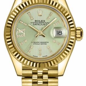 Rolex Lady-Datejust 28 Linden Green Dial Women’s Watch 279178