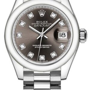 Rolex Lady-Datejust 28 Platinum Case & Bracelet Women’s Watch 279166