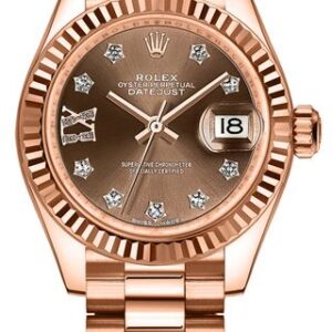 Rolex Lady-Datejust 28 President Bracelet Women’s Watch 279175