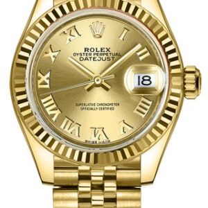 Rolex Lady-Datejust 28 Solid 18k Yellow Gold Women’s Watch 279178