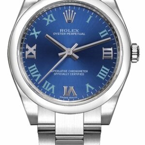 Rolex Oyster Perpetual 31 Blue Dial Womens Watch 177200