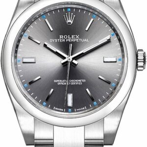 Rolex Oyster Perpetual 39 Dark Rhodium Men’s Watch 114300