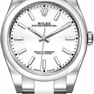 Rolex Oyster Perpetual 39 White Dial Men’s Watch 114300