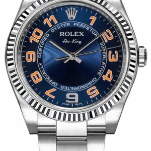 Rolex Oyster Perpetual Air-King Blue Dial Women’s Watch 114234