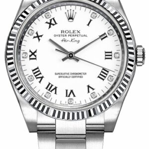 Rolex Oyster Perpetual Air-King Diamond Watch 114234