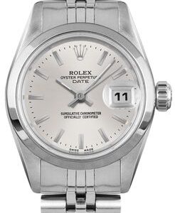 Rolex Oyster Perpetual Date 26 Silver Dial Women’s Watch 79160