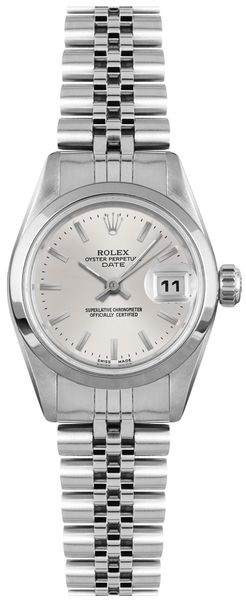 Rolex Oyster Perpetual Date 26 Silver Dial Women’s Watch 79160
