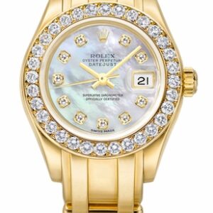 Rolex Pearlmaster Solid 18k Yellow Gold Diamond Women’s Watch 80298