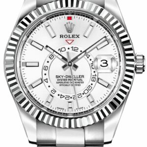 Rolex Sky-Dweller White Dial Luxury Watch 326934