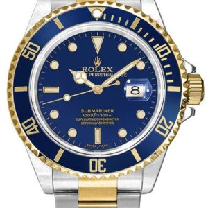 Rolex Submariner Date Blue Dial Men’s Watch 16613LB