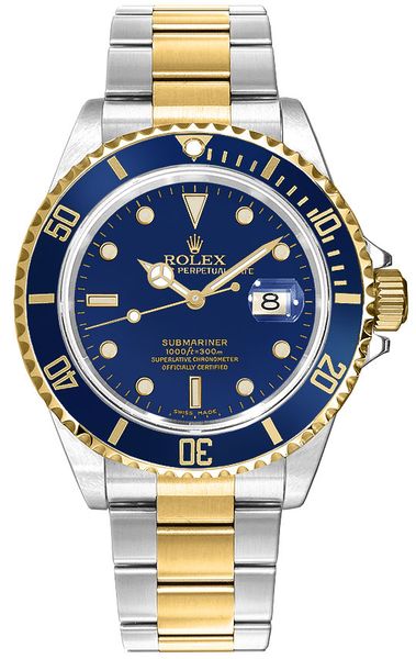 Rolex Submariner Date Blue Dial Men’s Watch 16613LB