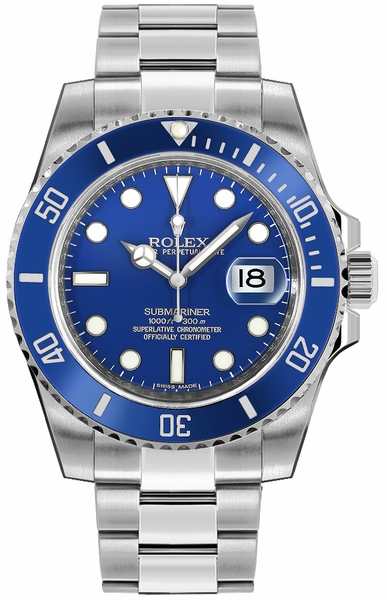 Rolex Submariner Date White Gold Men’s Watch 116619LB