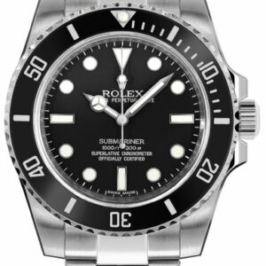 Rolex Submariner Men’s Luxury Diver Watch Black Dial 114060