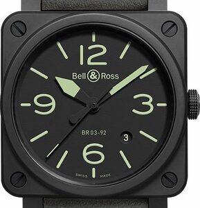 Bell & Ross Aviation Instruments Black Ceramic Men’s Watch BR0392-BL3-CE/SCA
