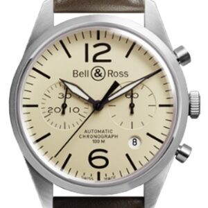 Bell & Ross Vintage Original Chronograph Men’s Watch BRV126-BEI-ST/SCA