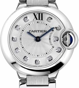 Cartier Ballon Bleu Silver & Diamond Dial Women’s Watch WE902073