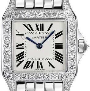 Cartier Santos Demoiselle Solid 18k White Gold Women’s Watch WF9004Y8