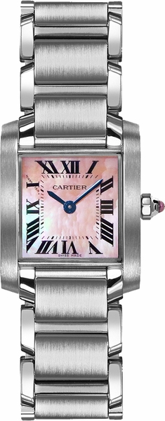 Cartier Tank Francaise Pink Pearl Petite Women’s Watch W51028Q3
