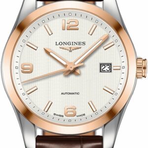 Longines Conquest Classic Solid Rose Gold & Silver Dial Men’s Watch L2.785.5.76.3