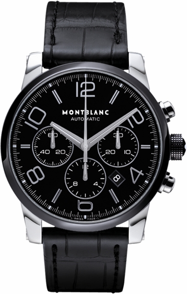 MontBlanc TimeWalker Chronograph Black Dial Ceramic Men’s Watch 102365