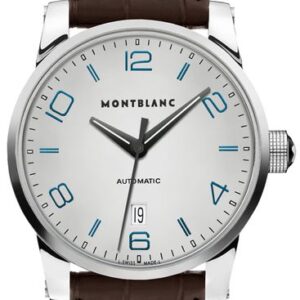 MontBlanc TimeWalker Date Silver Dial Men’s Dress Watch 110338